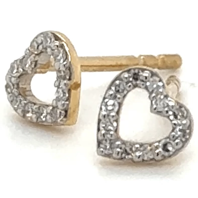 Velekey Diamond sárga arany szív gyémánt fülbevaló - BOCOER05685Y