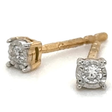 Velekey Diamond Sárgasárga arany beszúrós gyémánt fülbevaló - BOI13150Y