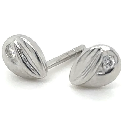 Velekey Diamond fehér arany csepp alakú beszúrós gyémánt fülbevaló - BOKOH9898W