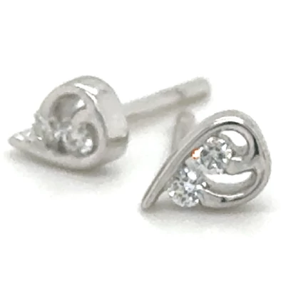 Velekey Diamond fehér arany csepp alakú beszúrós gyémánt fülbevaló - BOKOH9902W