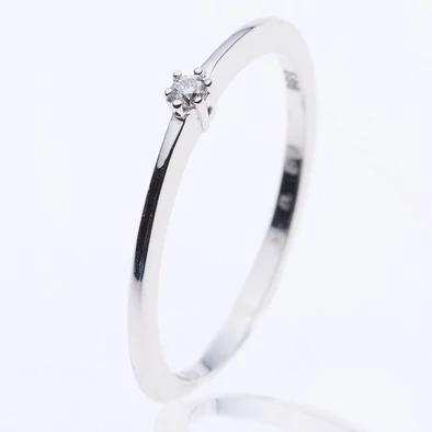 Velekey Diamond gyémánt eljegyzési gyűrű 0,04 ct. - BRCORR06636W-51 Velekey Diamond gyémánt eljegyzési gyűrű 0,04 ct. - BRCORR06636W-51