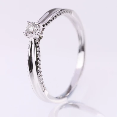 Velekey Diamond gyémánt eljegyzési gyűrű ct. - BRE05940W-53 Velekey Diamond gyémánt eljegyzési gyűrű ct. - BRE05940W-53