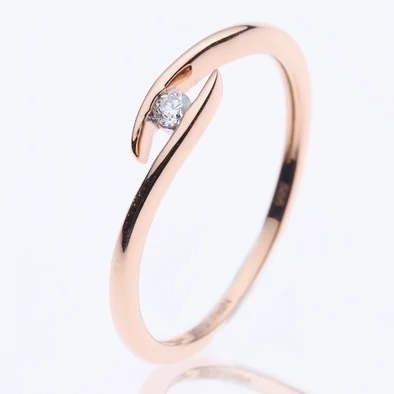 Velekey Diamond gyémánt eljegyzési gyűrű 0,04 ct. - BRI0400R-50