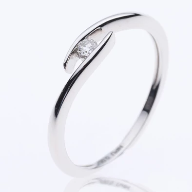 Velekey Diamond gyémánt eljegyzési gyűrű 0,04 ct. - BRI0400W-48