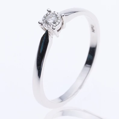 Velekey Diamond gyémánt eljegyzési gyűrű 0,05 ct. - BRI23569W-48