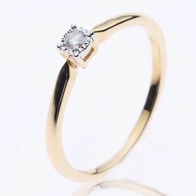 Velekey Diamond gyémánt eljegyzési gyűrű 0,05 ct. - BRI23569Y-50