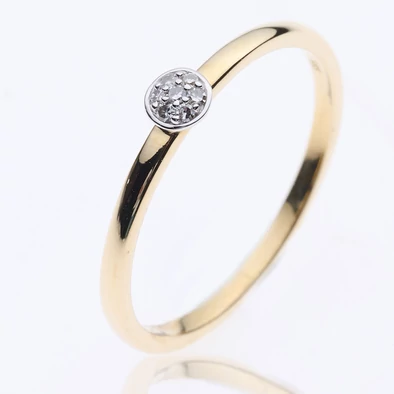 Velekey Diamond gyémánt eljegyzési gyűrű 0,03 ct. - BRI24105CTTY-50