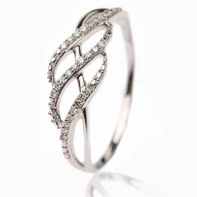 Velekey Diamond gyémánt eljegyzési gyűrű 0.06ct. - BRI24857W-53 Velekey Diamond gyémánt eljegyzési gyűrű 0.06ct. - BRI24857W-53