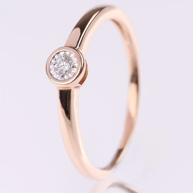 Velekey Diamond gyémánt eljegyzési gyűrű 0.05ct. - BRI25827R-56