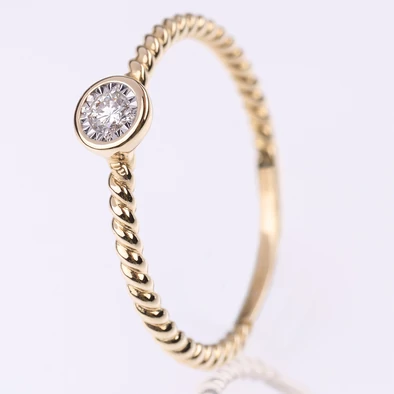 Velekey Diamond gyémánt eljegyzési gyűrű 0.05ct. - BRI29001AY-55