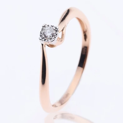 Velekey Diamond gyémánt eljegyzési gyűrű 0.05ct. - BRI29314R-49 Velekey Diamond gyémánt eljegyzési gyűrű 0.05ct. - BRI29314R-49