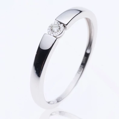 Velekey Diamond gyémánt eljegyzési gyűrű 0,02 ct. - BRI31627W-50