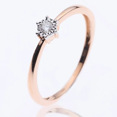 Velekey Diamond gyémánt eljegyzési gyűrű 0,05 ct. - BRI31631R-56