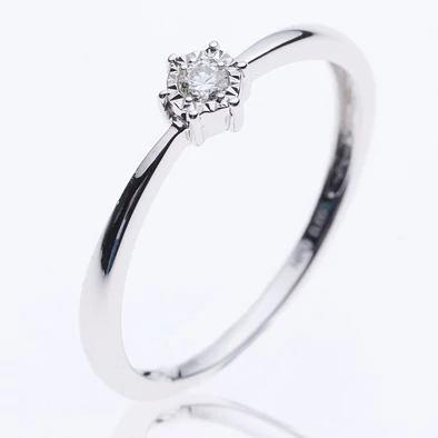 Velekey Diamond gyémánt eljegyzési gyűrű 0,05 ct. - BRI31631W-48