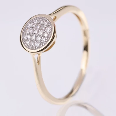 Velekey Diamond gyémánt eljegyzési gyűrű 0.1ct. - BRI34668Y-55