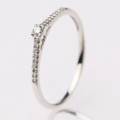 Velekey Diamond gyémánt gyűrű - BRI38412-010W-50 Velekey Diamond gyémánt gyűrű - BRI38412-010W-50