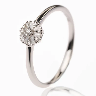 Velekey Diamond gyémánt eljegyzési gyűrű 0.10ct. - BRI43403-010W-50 Velekey Diamond gyémánt eljegyzési gyűrű 0.10ct. - BRI43403-010W-50