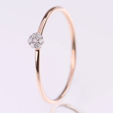 Velekey Diamond gyémánt eljegyzési gyűrű 0.03ct. - BRI46881-003R-51