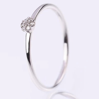 Velekey Diamond gyémánt eljegyzési gyűrű 0.03ct. - BRI46881-003W-48