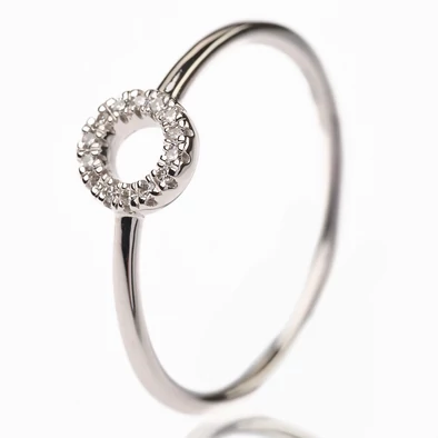 Velekey Diamond gyémánt eljegyzési gyűrű 0.04ct. - BRI47461-004W-52 Velekey Diamond gyémánt eljegyzési gyűrű 0.04ct. - BRI47461-004W-52