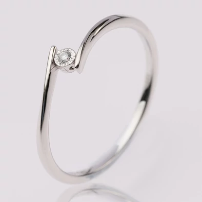 Velekey Diamond gyémánt gyűrű - BRI49017-001W-52 Velekey Diamond gyémánt gyűrű - BRI49017-001W-52