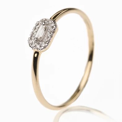 Velekey Diamond gyémánt eljegyzési gyűrű 0.06ct. - BRI50298-006Y-52 Velekey Diamond gyémánt eljegyzési gyűrű 0.06ct. - BRI50298-006Y-52