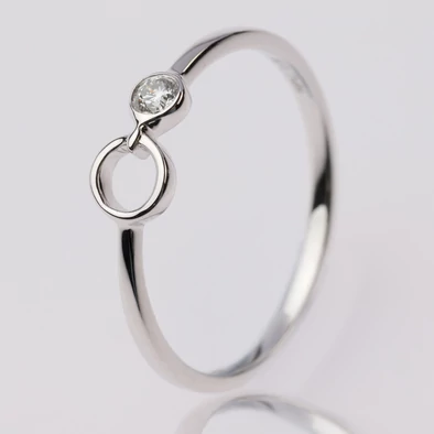 Velekey Diamond gyémánt gyűrű - BRI58524-005W-53