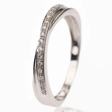 Velekey Diamond gyémánt eljegyzési gyűrű 0.07ct. - BRK556202W-53