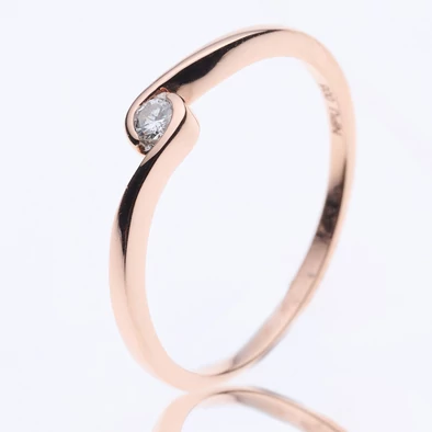 Velekey Diamond gyémánt eljegyzési gyűrű 0,05 ct. - BRS5856-005R-51