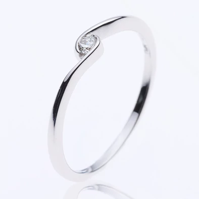 Velekey Diamond gyémánt eljegyzési gyűrű 0,05 ct. - BRS5856-005W-48
