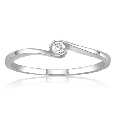 Velekey Diamond gyémánt eljegyzési gyűrű 0,05 ct. - BRS5856-005W-48