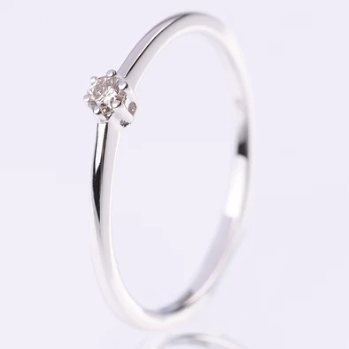 Velekey Diamond gyémánt eljegyzési gyűrű 0,05 ct. - BRS5858-005W-48