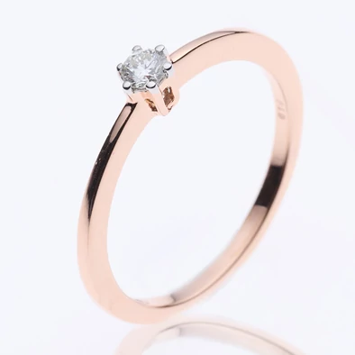 Velekey Diamond gyémánt eljegyzési gyűrű 0,10 ct. - BRS5858-010R-50