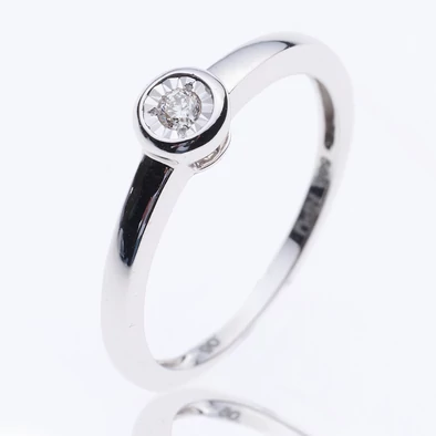 Velekey Diamond gyémánt eljegyzési gyűrű 0,05 ct. - BRS5862-005W-48 Velekey Diamond gyémánt eljegyzési gyűrű 0,05 ct. - BRS5862-005W-48