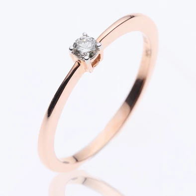 Velekey Diamond gyémánt eljegyzési gyűrű 0,10 ct. - BRS5869-010R-54