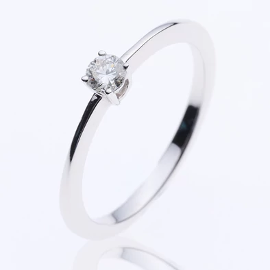 Velekey Diamond gyémánt eljegyzési gyűrű 0.15ct. - BRS5869-015W-53 Velekey Diamond gyémánt eljegyzési gyűrű 0.15ct. - BRS5869-015W-53