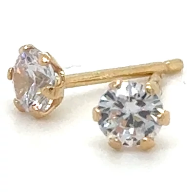 Velekey Gold sárga arany beszúrós fülbevaló - ER0054Y