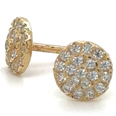 Velekey Gold fehér arany gombfülbevaló - ER0141Y