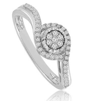 Velekey Diamond gyémánt eljegyzési gyűrű 0,15 ct. - BRI30596W-52