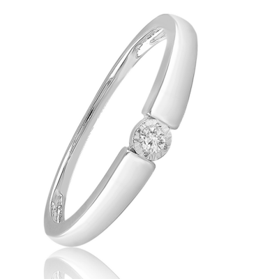 Velekey Diamond gyémánt eljegyzési gyűrű 0,02 ct. - BRI31627W-52