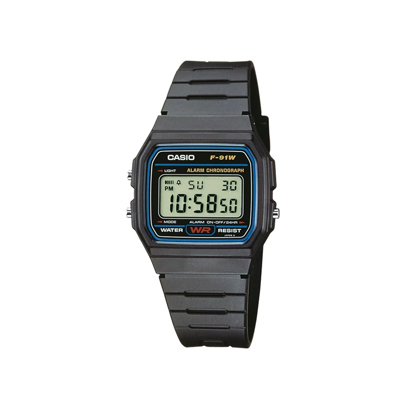 Casio férfi óra - F-91W-1YEG - Retro