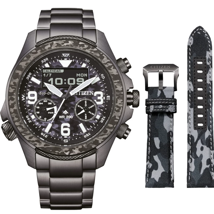Citizen férfi óra ajándék szíjjal - JV1008-63E - Promaster 35th Anniversary Eco-Drive Combination