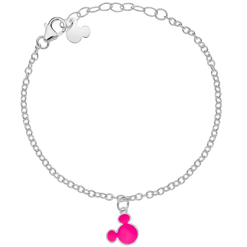 Disney pink függős Mickey karkötő - BS00067SL-55.CS