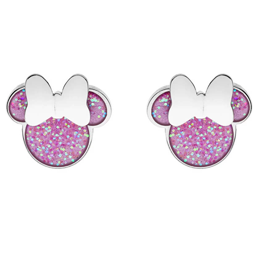 Disney Minnie pink glitteres fülbevaló - E600196NKL.CS