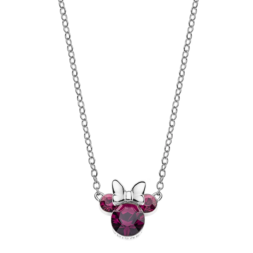 Disney Minnie februári születésköves nyaklánc - NS00006SFEBL-157