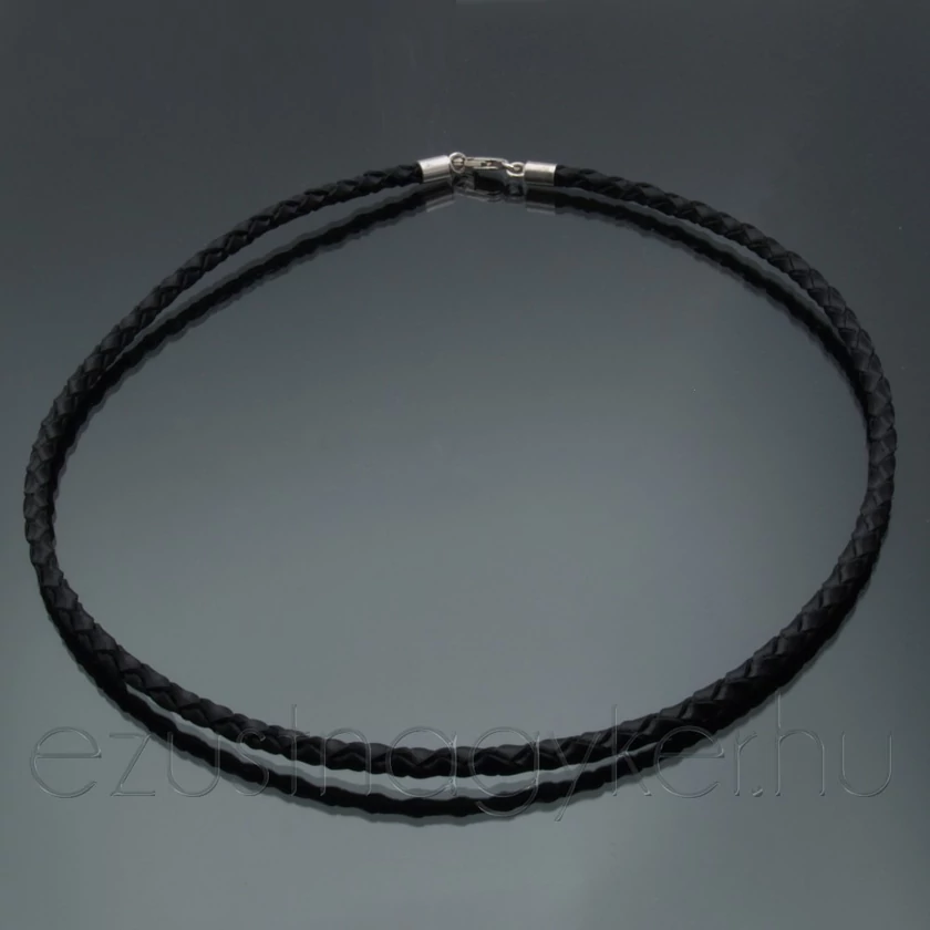 Férfi fonott bőr nyaklánc 45 cm - JALB01-45