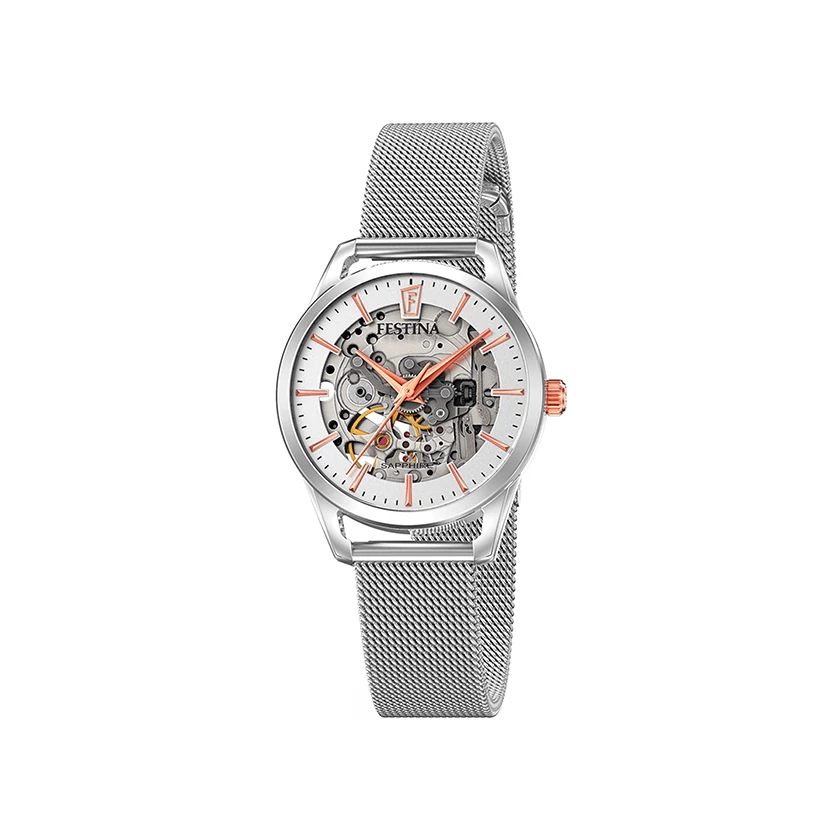 Festina női óra - F20538/1 - Skeleton Automatic