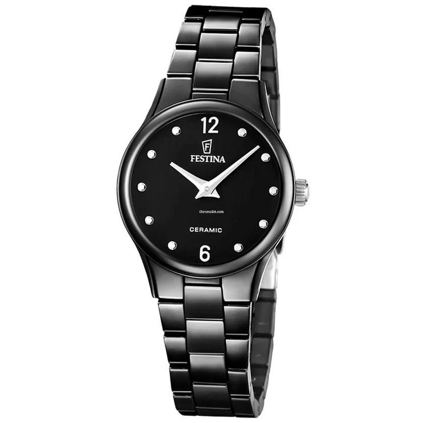 Festina fekete kerámia női óra - F20751/7 - Ceramic