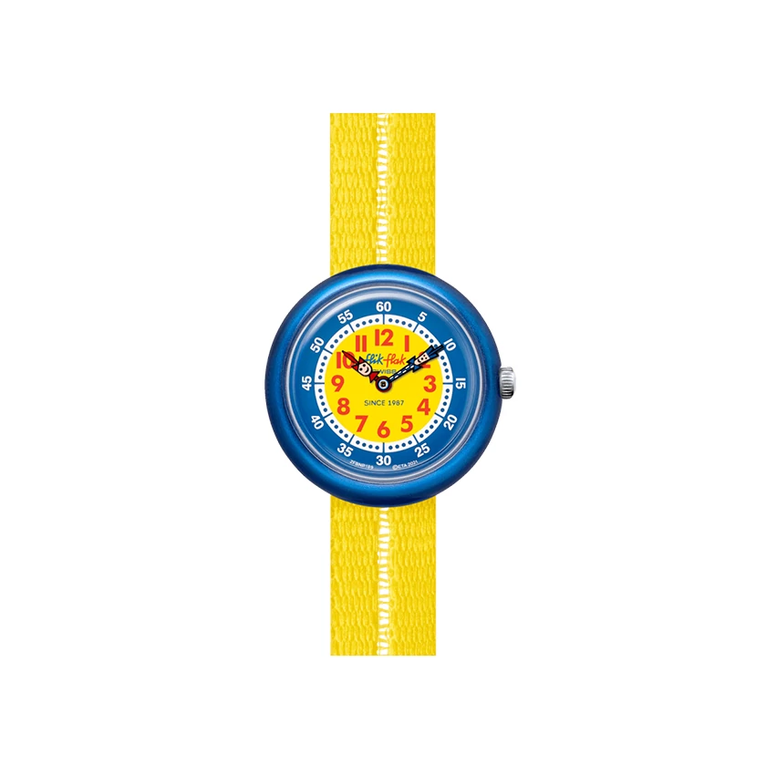 Flik-Flak unisex óra - ZFBNP189 - Retro Yellow