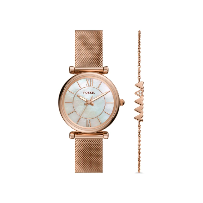 Fossil női óra + karkötő - ES5058SET - Carlie